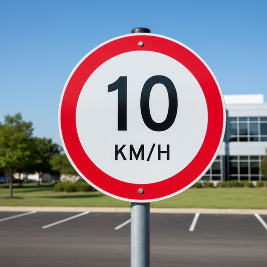 Maximum Speed Limit 10km/h Signs