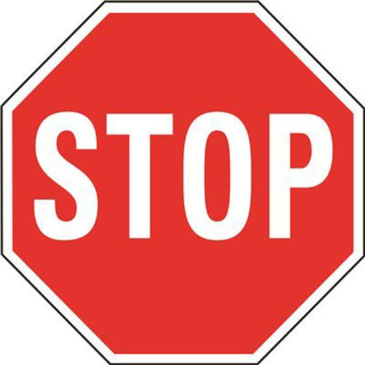 Stop Signs for Parking Garage