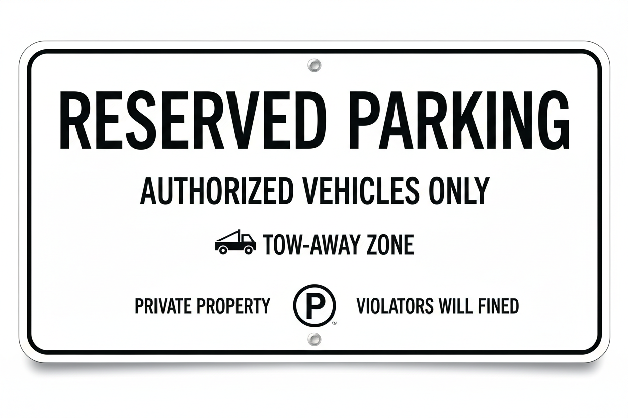 Signage for Traffic/Parking